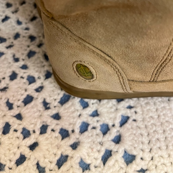 COACH Tatum Suede Rainbow Striped Leather Boots - Picture 10 of 10